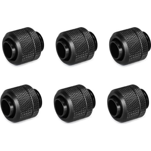 Azieru 6pcs/lot Soft Fitting for 10/13mm (3/8'' - 1/2'') 10/16mm (3/8'' - 5/8'') Tubing Hand Compression Connector AU-FT3-Tn /TK