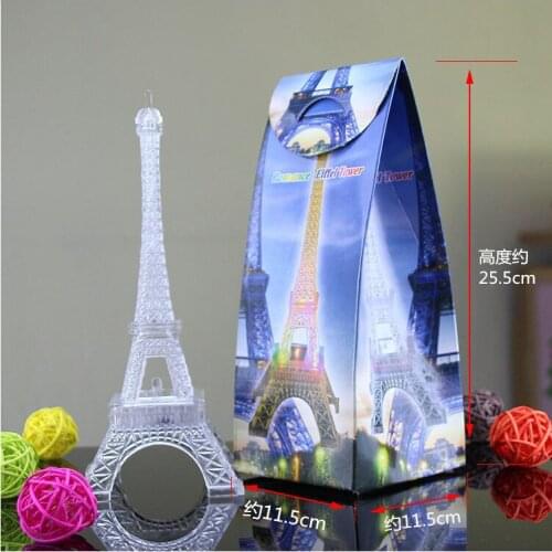 Valentines day birthday romantic light Eiffel Tower colorful night lights Paris tower LED flashing lights creative gift lights