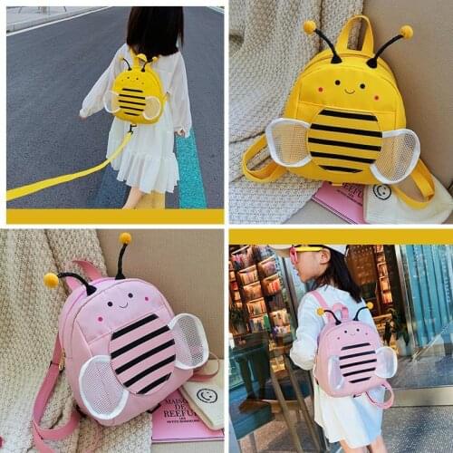 Baby Backpack Animal School Bags Cartoon Cute Children Bag Cloth Bee Kids Backpackbag