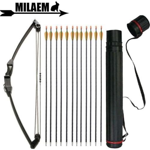 12lbs Archery Compound Bow Set Children Training Bow For Kids Gifts Garden Game Target Shooting Accessories