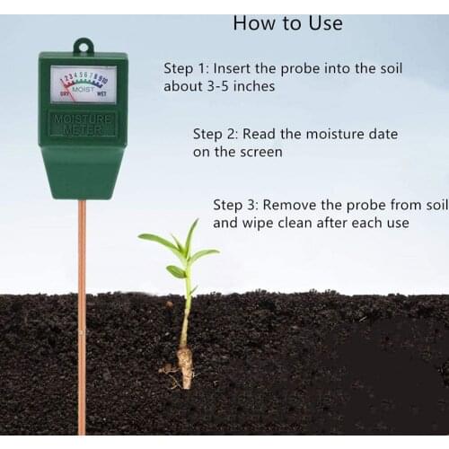 Soil Moisture Meter Garden Moisture Sensor Hygrometer Soil Water Monitor for Farm/Lawn/Indoor/Outdoor Plants 11.4 Inch