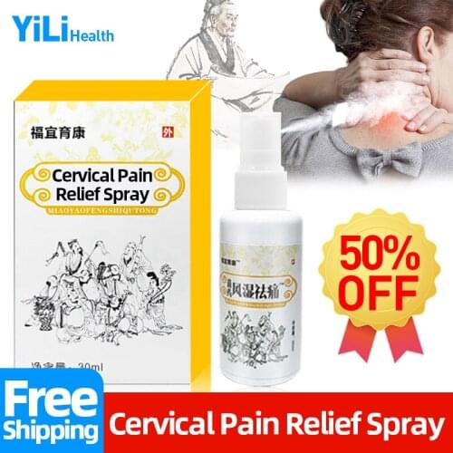 Cervical Pain Relief Herbal huatuo Liquid Treatment Rheumatism Neck Ache Cause Headache Analgesic Care Spray