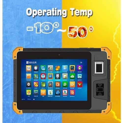 Hot selling 8.0 Inch NFC Fingerprint IP67 Biometric Touch Screen Rugged Tablet Android 6.0 POS System (HCC-Z200)