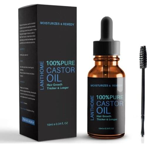 Castor seed oil hair care growth Liquid Anti Hair Loss root women Repair product Hair For men hair Thick Growing Serum C7B3