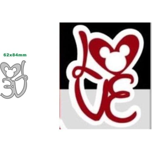 Metal Cutting Dies Love for DIY Scrapbooking Decorative Embossing DIY Paper Cards