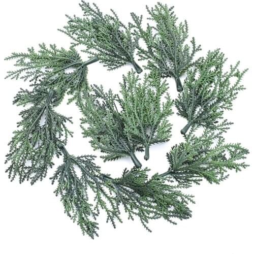 10pcs MINI Christmas Tree Craft Materials Artificial Plants Home Decoration Accessories Scrapbooking Flower Ornamental Flowerpot