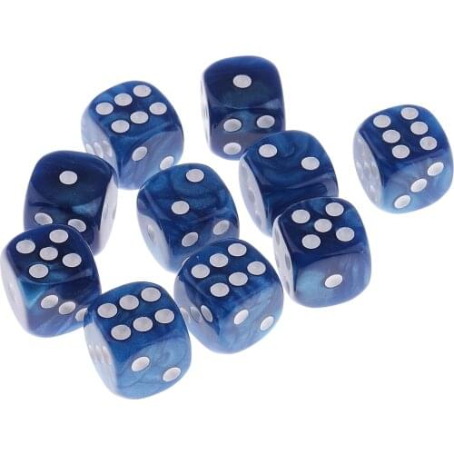 20pcs D6 Spot Dice D10 Digital Dice Set For Board Card Game Props