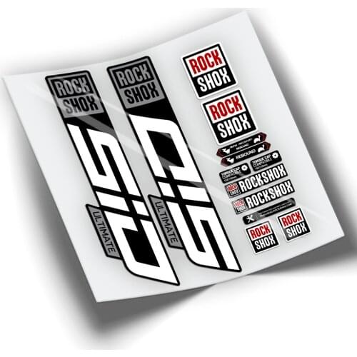Pegatinas hairpin clip ROCKSHOX SID ULTIMATE 2021 BICOLOR WP341 STICKERS