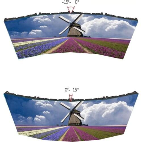 Outdoor Advertising Flexible 500x500mm Die Casting Aluminum Cabinet P2.6 P2.976 P3.91 Curved Led Display Screen