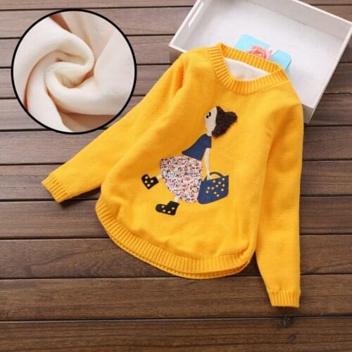 2017 new fashion girls sweaters 6-12 years girls clothing winter sweatrs thick sweater for winter T88001