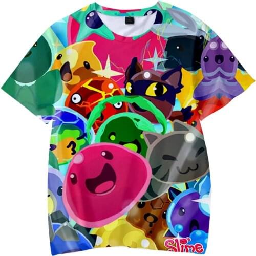 New Anime tshirt Slime Rancher Cosplay T-shirt Costume loose Tee Top Unisex Tops T Shirt
