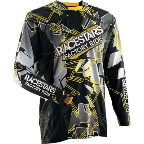 NEW RACESTARS MTB Jersey Cycling Motocross Element Racewear Mountain Spexcec MX Dirt Bike Moto Maillot Ciclismo Quick Dry DH ATV