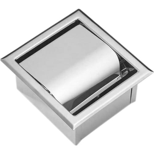 New Stainless Steel Recessed Toilet Paper Holder Wall Toilet Paper Holder,Modern Style Toilet Paper Holder,Recessed Tissue Roll