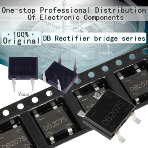 10/Pcs New Original DB104S DB105S DB106S DB107S DB157S DB207S SOP-4 DB104S DB105S DB106 DB107 DB157 DB207 DIP-4 Rectifier bridge