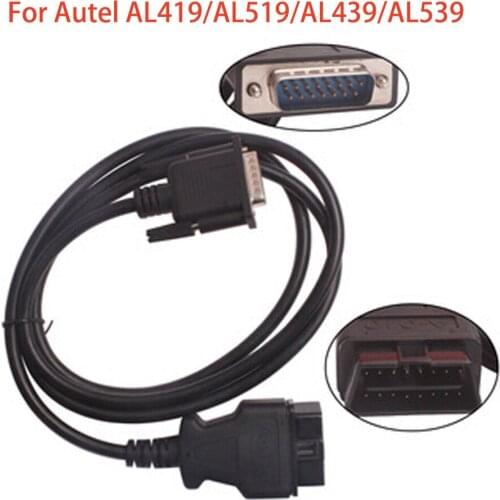 Original AUTEL OBDII 16Pin Main Test Cable for Autel AL419/AL519/AL43 OBD2 Code Reader