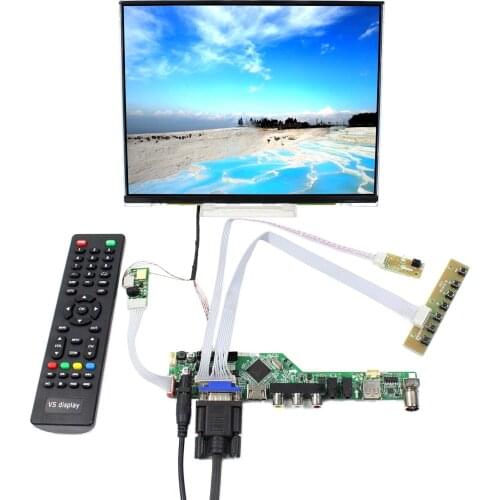 10.4" IPS LCD 1024x768 Screen LTD104EDZS work with HD MI VGA AV USB RF LCD Controller Board T.V56.03