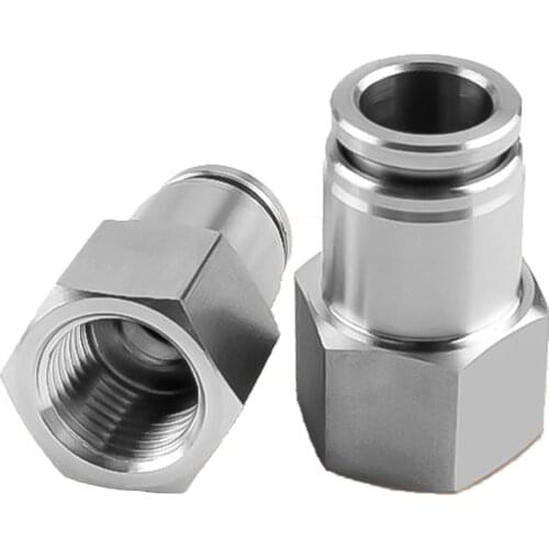 PCF pneumatic connector 304 stainless steel 1/8” 1/4” 3/8” 1/2” BSP internal thread pneumatic quick connector hose air tube