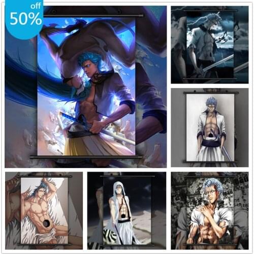 Bleach Grimmjow Jeagerjaques Anime Retro Poster Anime Posters Canvas Painting Wall Art Picture for Living Room Decor Home Decor