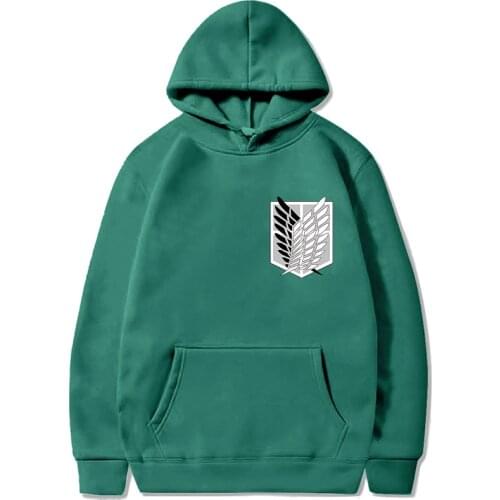 Shingeki No Kyojin Japanese Anime Hoodies Men Harajuku Attack on Titan Graphic Sweatshirt Titans Attack Unisex Clothing Male 90s