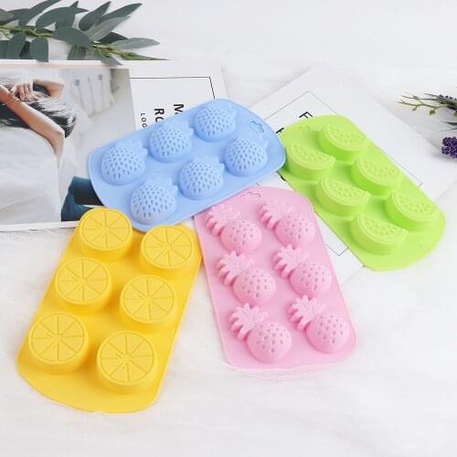 Fruit Shape Silicone Mold DIY Lemon Strawberry Sugar Candy Jelly Pudding Soap Mold Fondant Chocolate Baking Cake Decorating Tool