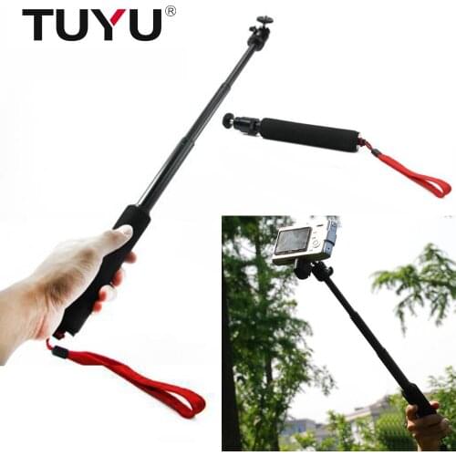 TUYU Selfie Stick Selflock Telescoping Extendable Pole Handheld & Tripod Mount for GoPro hero 6 5 xiaomi Yi 4K Sports Camera