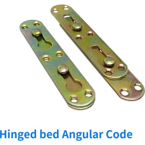 Thickened bed hinge bed hinge bed fitting angle code invisible bed hardware hinge bed hanging new furniture connectors