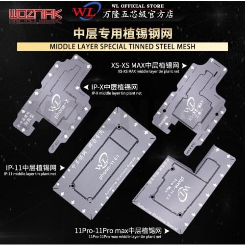 WL for iphone X/XS/XSMAX/11 PRO MAX BGA Reballing Stencil Middle main board Special tin planting steel net