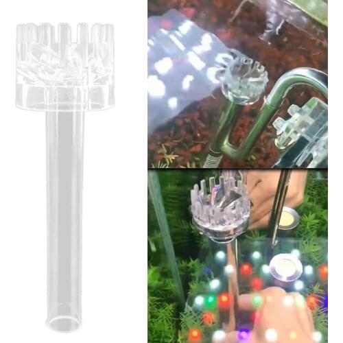 X6HD Acrylic Oil Skimmer Aquarium Filter Degreasing Film Float Inlet Outlet Pipe Remove Oil Slick Degreasing Film Basket for