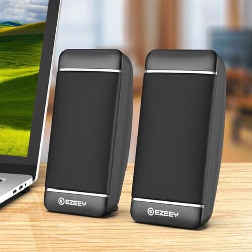 1 Pair USB Loudspeaker Practical Desktop Computer Speakers for Home Use