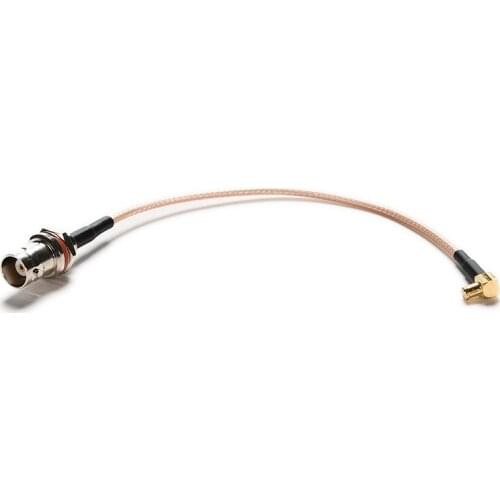 1PC New Cable MCX male plug right angle RG316 6" pigtail TO BNC female bulkhead jack