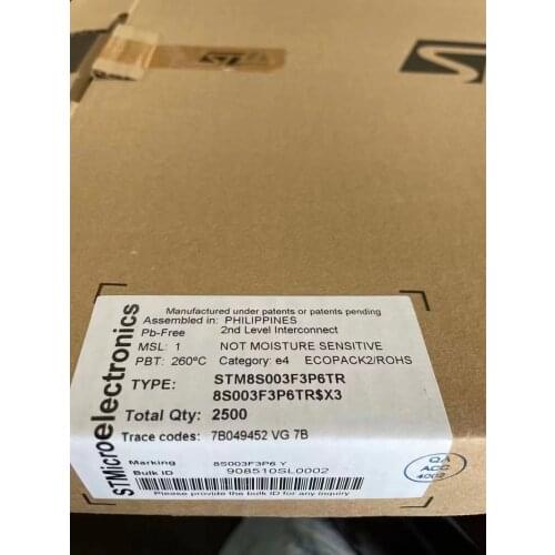 2.5K/REEL/LOT )100% orginal and new STM8S003F3P6TR ST STM8S003F3P6 TSSOP20 8S003F3P6 best qualtiy