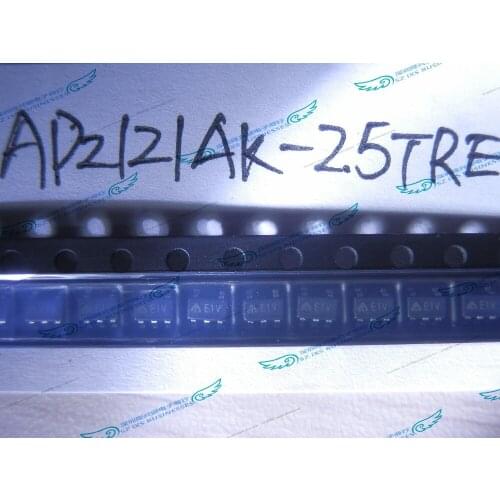 20pcs/lot AP2121AK-2.5TRE1 AP2121AK-2.5 E1V SOT23-5 AP2121AK IC REG LDO 2.5V 0.2A SOT25