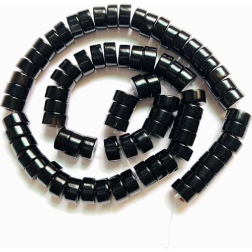 Wholesale 1string of 15.5" Natural Black Agates Onyx 5x10mm Gem stone Loose Beads for jewelry making