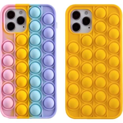 Phone Cases For Iphone11 12 Pro Max 7 8 Plus Funda iphones Xr Xs Can Be Pressed Soft Back Cover Silica Gel Anti Falling Case