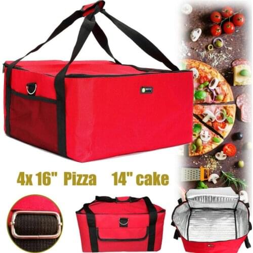 Dreamburgh 16 inch Portable Large Pizza Bag Car Ice Pack Insulated Thermal Lunch Fresh Food delivery Container Refrigerator Bag
