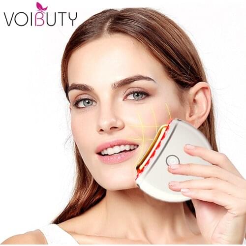 Electric Microcurrent Face Neck Body Lifting Anti-Wrinkle Beauty Massager LED Photon Therapy Skin Rejuvenation Device Home Spa