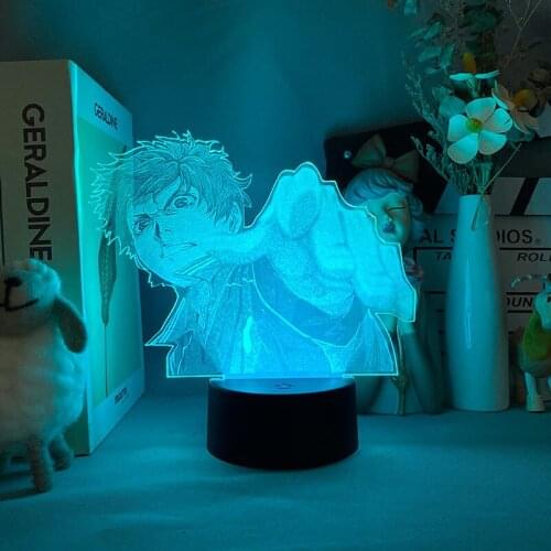 Anime Figures Hinata Shoyo Manga Haikyuu 3D Picture Lamps Led Battery Night Lights RGB Neon Gift Bedroom Table Desk Decoration