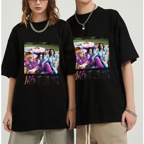 Mens T Shirt Maneskin Band Tee Shirt Summer Holiday Street Summer New Men/Women Casual T-shirt Novelty Street Style Clothes