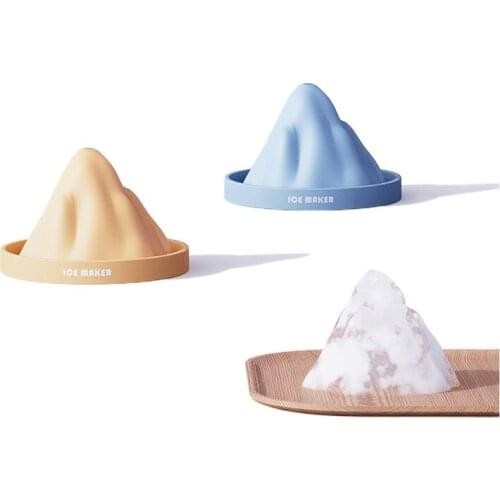 Ice cream tools heighten 6cm snow mountain ice making mold ice box ice hockey ice tray silicone molds icecream mold DIY ice cube