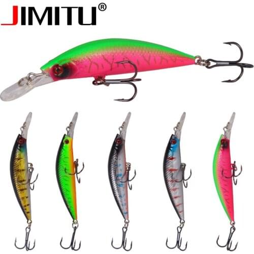 JIMITU Fishing lures 2020 wobbler black minnow sinking jerkbait 9cm16.7g Pesca mar isca artificial accesorios de pesca fish bait