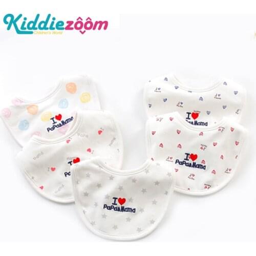 Kiddiezoom Cotton Bibs For Babies