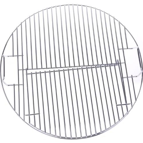 Round Nonstick Heat Resistance Stainless Steel Barbecue Mesh Grill Grid Net Kitchen Cooking Outdoor Camping Tool