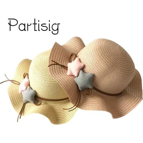 Girls Summer Hat Star Straw Hat For Girls Beach Panama Children Sun Caps Baby Hat Caps