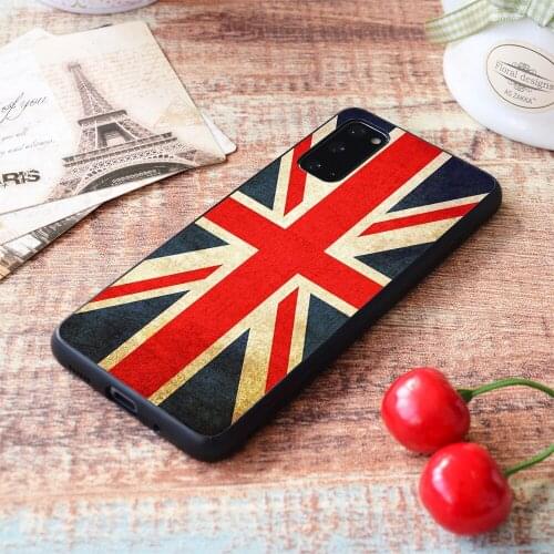 For Samsung Galaxy Grunge Effect Union Jack Soft TPU border Samsung Galaxy Case