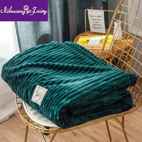 NihuangFairy Fleece Blankets On The Sofa