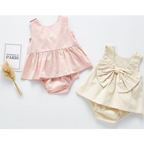 Newborn Infant Girls Summer Clothes Lovely Cute Tops+Pants 2Pcs Kids Girls Clothing Baptism Party 0-24 M Toddler Girls Costumes