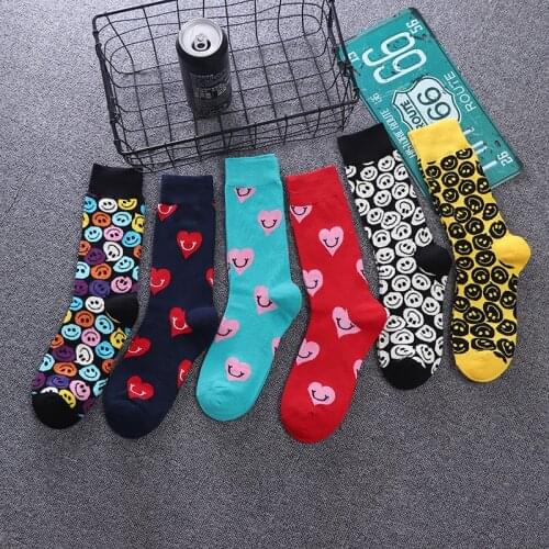 Womens Socks Japanese Cotton Colorful Cartoon Cute Funny Happy kawaii Skull Alien Avocado Socks for Girl Christmas Gift