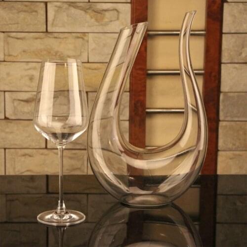 New Big Decanter Handmade Crystal Red Wine Brandy Champagne Glasses Decanter Bottle Jug Pourer Aerator for Family Bar