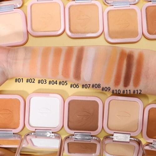Wholesale Contour Face Makeup Matte Powder Palette 12 Colors Make Up Contouring Bronzer Private Label Cosmetics