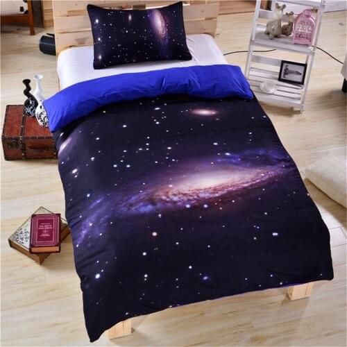 Galaxy series Bedclothes universe Bedding cover Ded covers with pillowcase 100% Cotton dekbedovertrek set luxury Double Quality